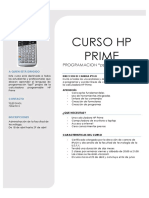 Afiche curso HP PRIME