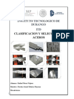 CLASIFICACIÓN Y PROPIEDADES DE ACEROS