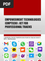 Empowerment Technologies (Emptech) : Ict For Professional Tracks