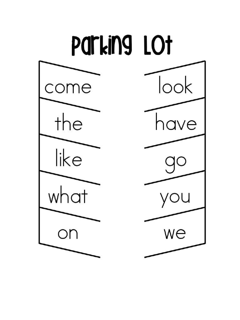 parking-lot-sight-words-pdf