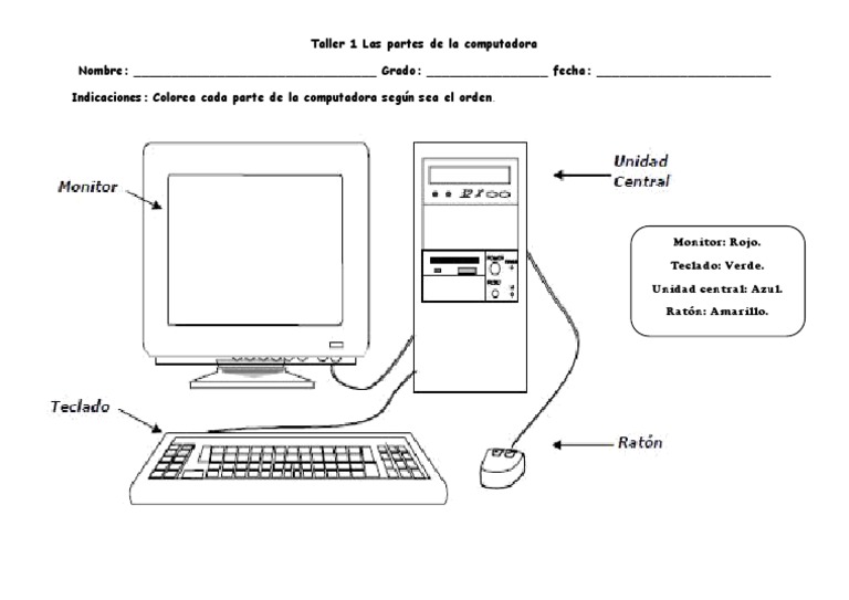 Taller 1 Las Partes de La Computadora | PDF
