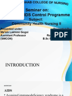 Seminar On: National AIDS Control Programme: Subject: Community Health Nursing II