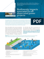 Biodiversity Impacts Associated To Off-Shore Wind Power Projects