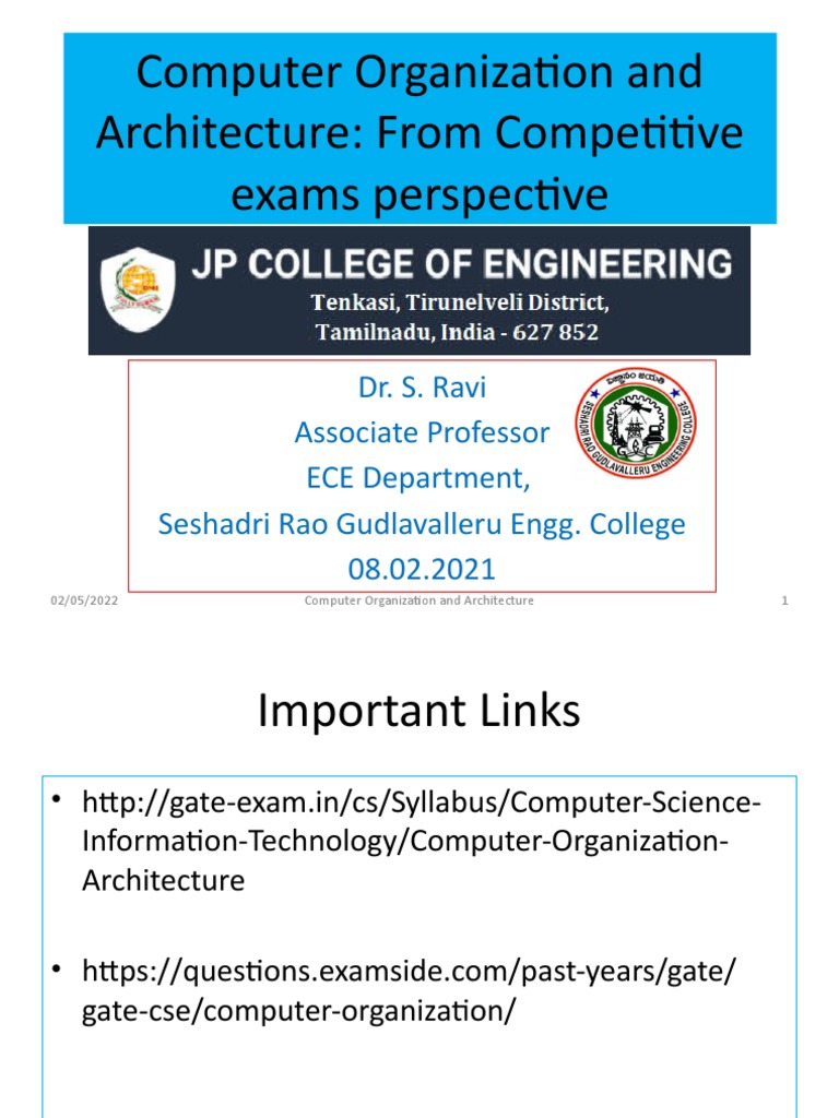 Gate Cse Cao | PDF | Cpu Cache | Central Processing Unit