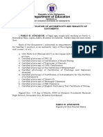 Department of Education: Republic of The Philippines Region X