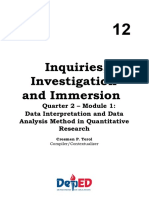 Inquiries, Investigation and Immersion
