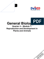 General Biology 2: Quarter 4 - Module 1: Reproduction and Development in Plants and Animals