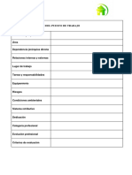 Ficha de Descripción Del Puesto de Trabajo (Modelo)