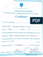 D.Y.Patilpolytechnic: Certificate