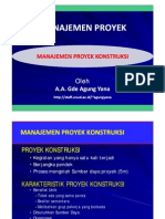 Manajemen Proyek Konstruksi