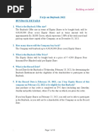 Faqs On Buyback 2022 Buyback Details:: Page 1 of 10