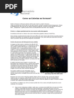 Como as Estrelas Formam