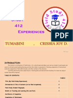 Tumabini, Crishia E-Portfolio Guide For FSS 412