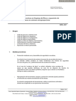 Riesgos y Medidas Preventivas en Limpieza de Filtros y Reposición de Lámparas en Cañones Retroproyectores