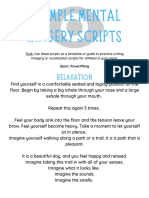 Mental Imagery Script Examples