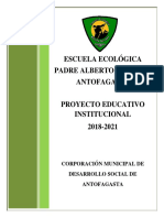 Escuela Ecológica PEI 2018-2021