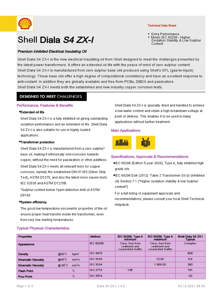 MDS SHELL Diala S4 ZX-I | PDF | Corrosion | Magnesium