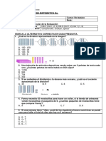 Evaluación 5° Matemática