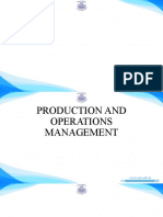 Production and Operations Management: Key Concepts