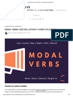 Modal Verbs - Qué Son, Listado y Cómo Utilizarlos - English Live