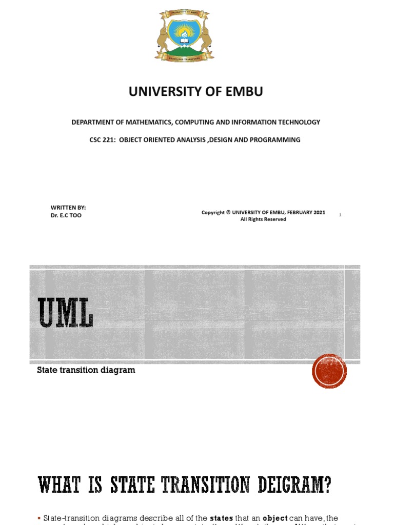 Uml State Diagram | Download Free PDF | Applied Mathematics | Computing