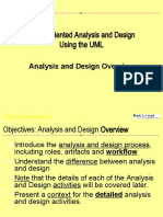Object Oriented Analysis and Design Using The UML