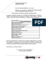 Divulgacao Dos Nomes Dos Candidatos Habilitados Edital 10 2013