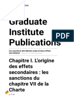 Les sanctions des Nations unies et leurs effets secondaires - Chapitre I. L’origine des effets secondaires _ les sanctions du chapitre VII de la Charte - Graduate Institute Publications