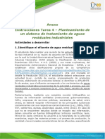 Anexo _Intrucciones Tarea 4 Planteamiento de un sistema de tratamiento de aguas residuales industriales_