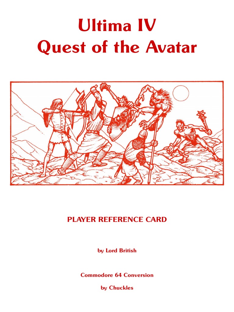 U4 - Player - Reference - Card - c64 | PDF | History | Young Adult