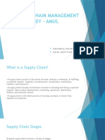 Supply Chain Management Case Study - Amul: Submitted By-Riza Arora Roll No. 20241774138
