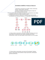 Lista de Exercícios Divisão Celular