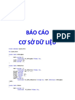 Báo Cáo Cơ Sở Dữ Liệu: ( , , ,) ( , not null,, , , , ,) ( ,