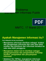 Problema Manajemen Informasi Publik