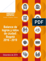 Informe Final Bogota para Todos 2016-2019 Final