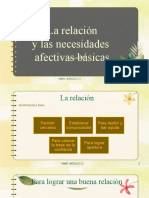 Relación y Necesidades Básicas