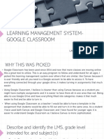 Learning Management System-Google Classroom: Lms Ashley Schrage
