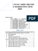 Bài Tập Tuần 2 Môn Truyền Thông Marketing Tích HỢP: Mục Lục