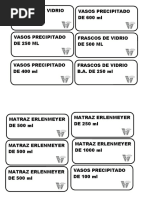 Etiquetas - Sala de Preparacion de Material 2