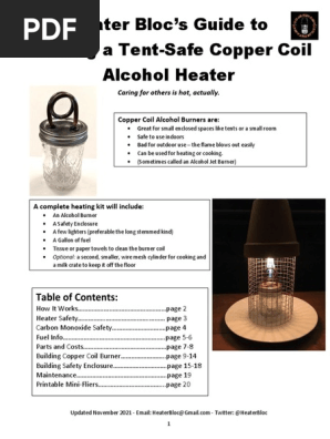 Heater Bloc's Guide to Building A Copper Coil Alcohol Heater 2021