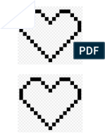 Pixel hearts