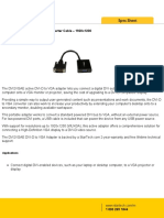 Dvi-D To Vga Active Adapter Converter Cable - 1920X1200: Startech Id: Dvi2Vgae