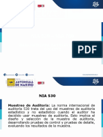 Nia 530 Muestreo - Nia 700 Informe Auditoria