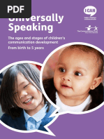 Universally Speaking: The Ages and Stages of Children's Communication Development From Birth To 5 Years