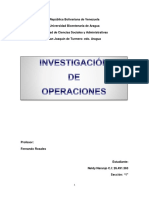 Investigación de Operaciones TRABAJO