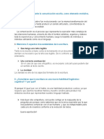 1-¿Por Qué Es Importante La Comunicación Escrita, Como Elemento Evolutivo, en El Ser Humano?