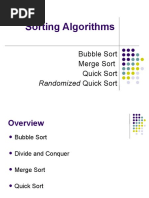 Sorting Algorithms: Randomized Quick Sort