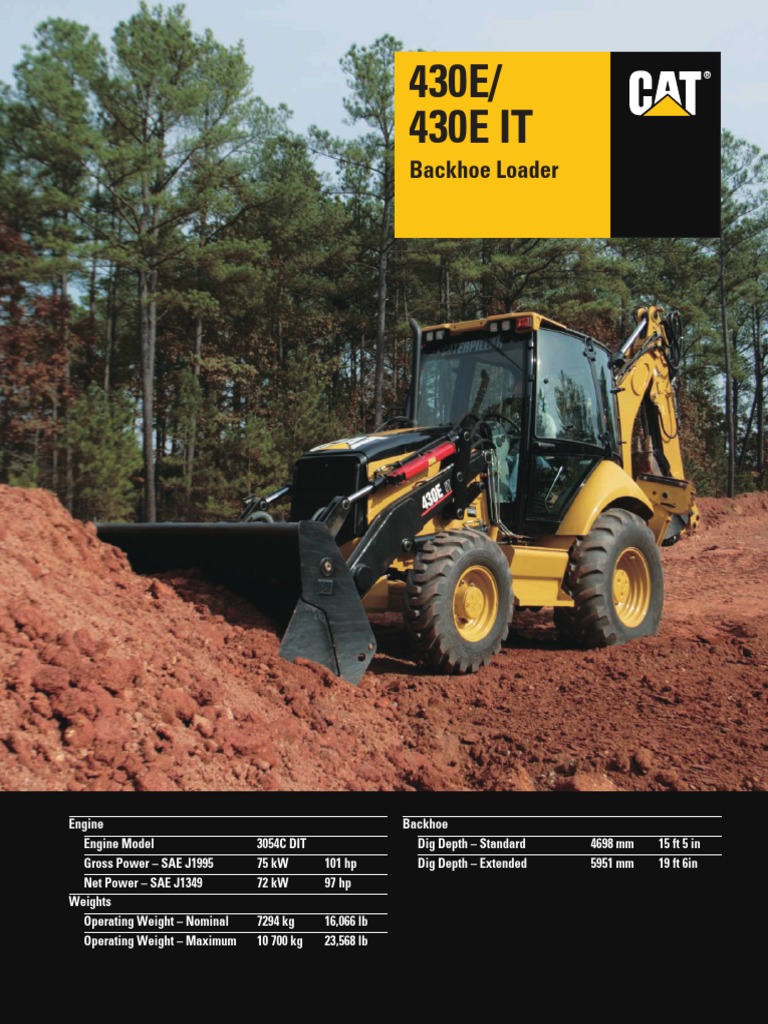 Retro Excavadora - 430E-430EIT | PDF | Transmission (Mechanics ...