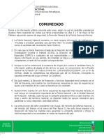 Comunicado de La Policía Nacional Sobre Supuesto Atentado A Gustavo Petro