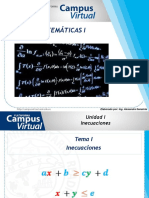 1 Inecuaciones. 1.1. Inecuaciones Lineales